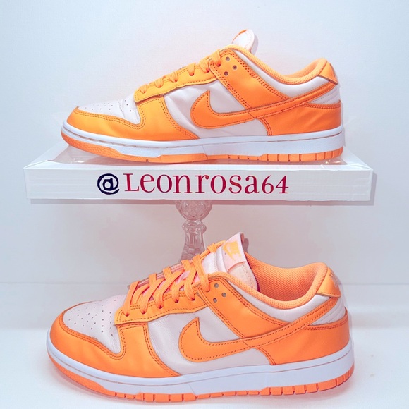 NIKE DUNK LOW PEACH 🍑 CREAM LEATHER - Picture 2 of 9